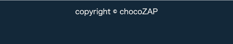 copyright © chocoZAP