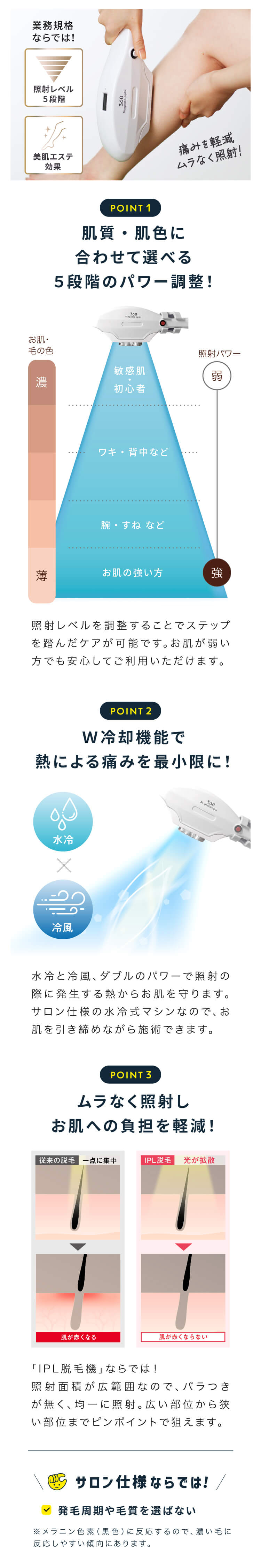 脱毛マシンを詳しく